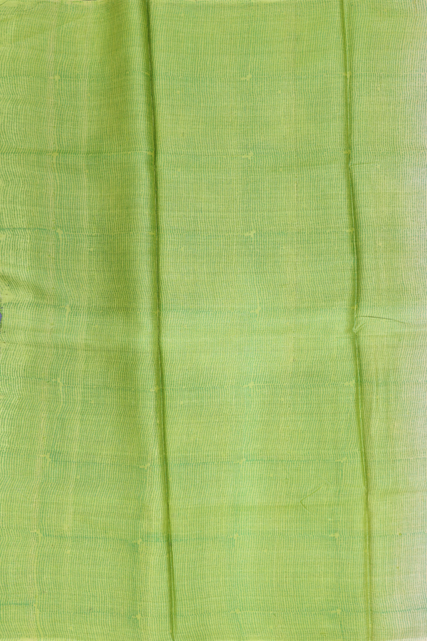 Tussar Silk Saree In Grey With Floral Design