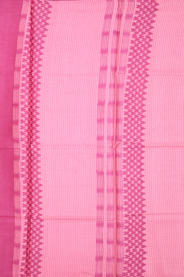 Tussar Silk Saree In Grey With Printed Design