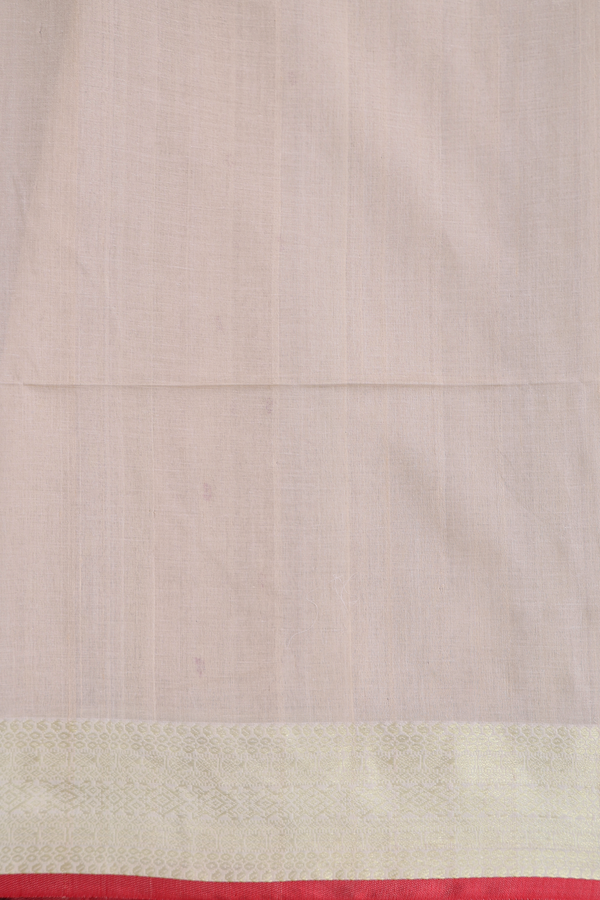 Tussar Silk Saree In Khaki With Zari Buttas