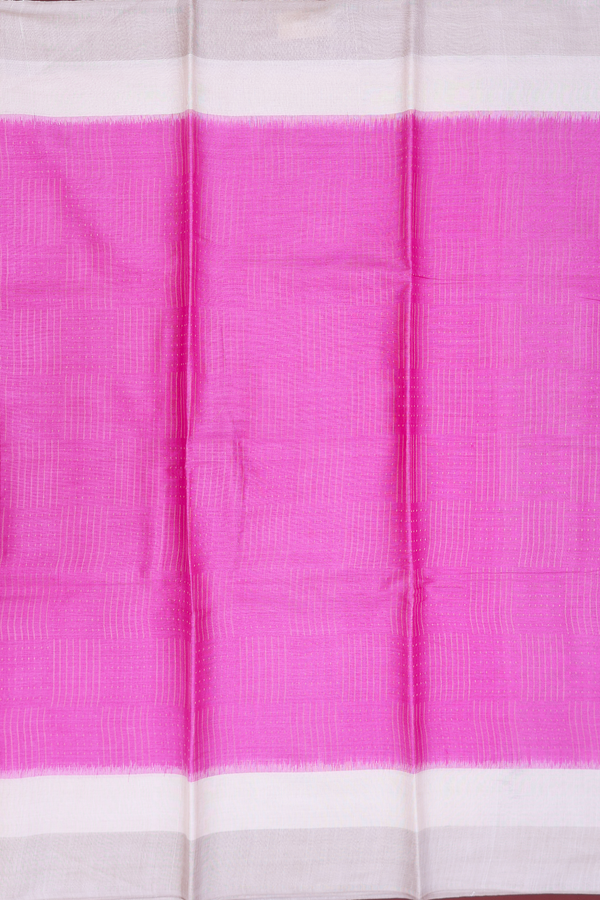 Tussar Silk Saree In Lotus Pink With Allover Design