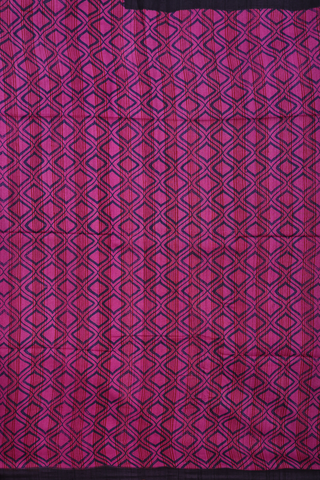 Tussar Silk Saree In Magenta With Diamond Printed Design