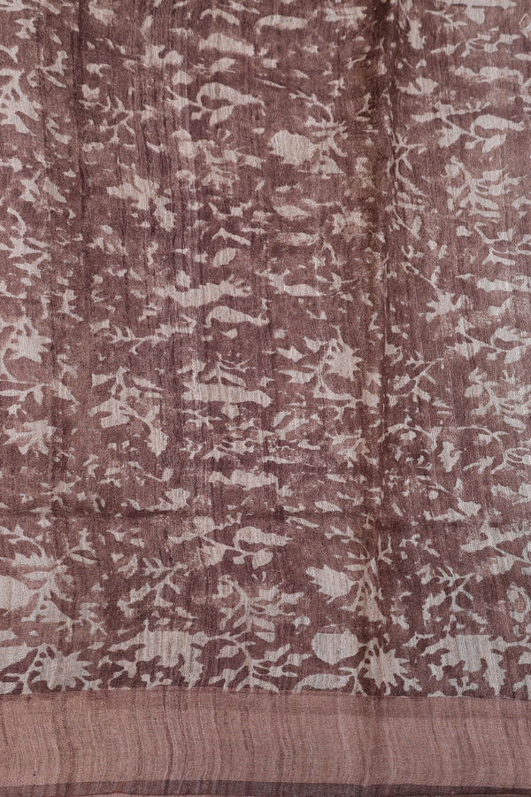 Tussar Silk Saree In Multicolor With Allover Design