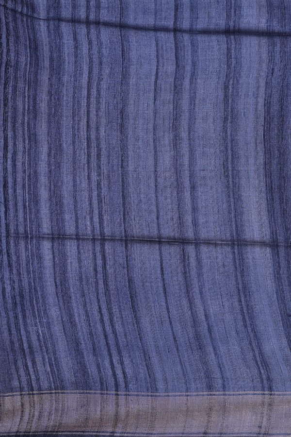 Tussar Silk Saree In Multicolor With Stripes Design