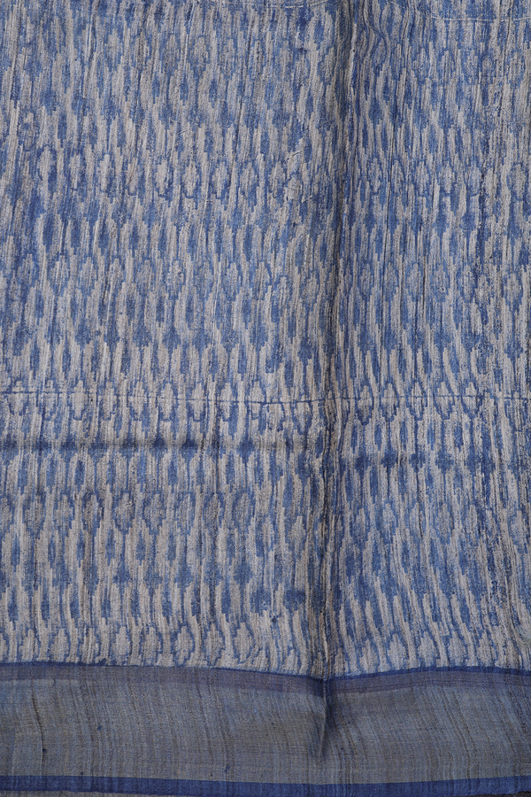 Tussar Silk Saree In Multicolor With Stripes Design