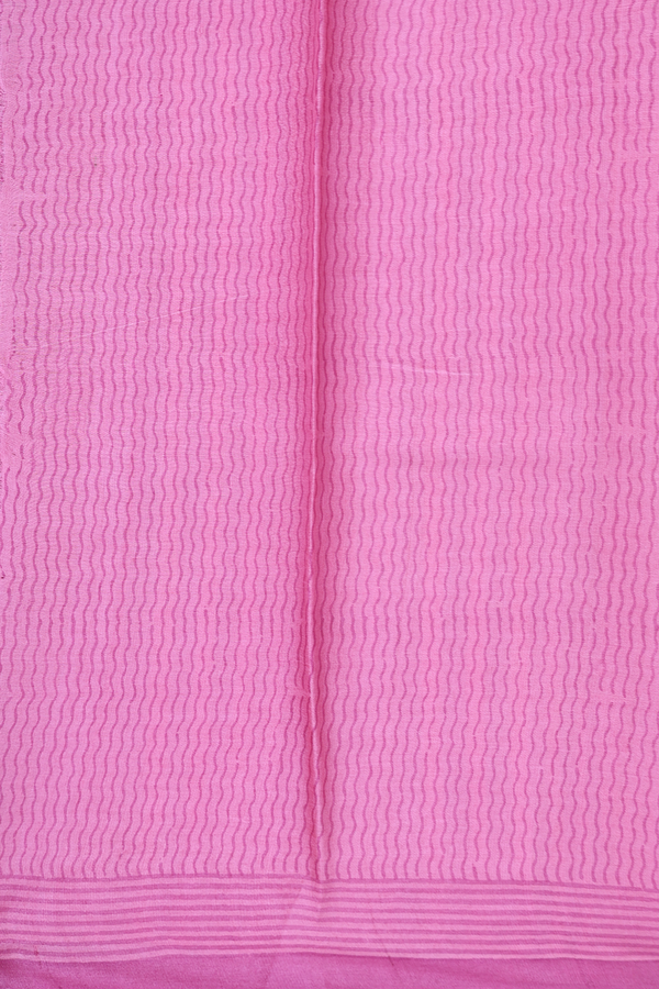 Tussar Silk Saree In Mustard Yellow With Chevron Design