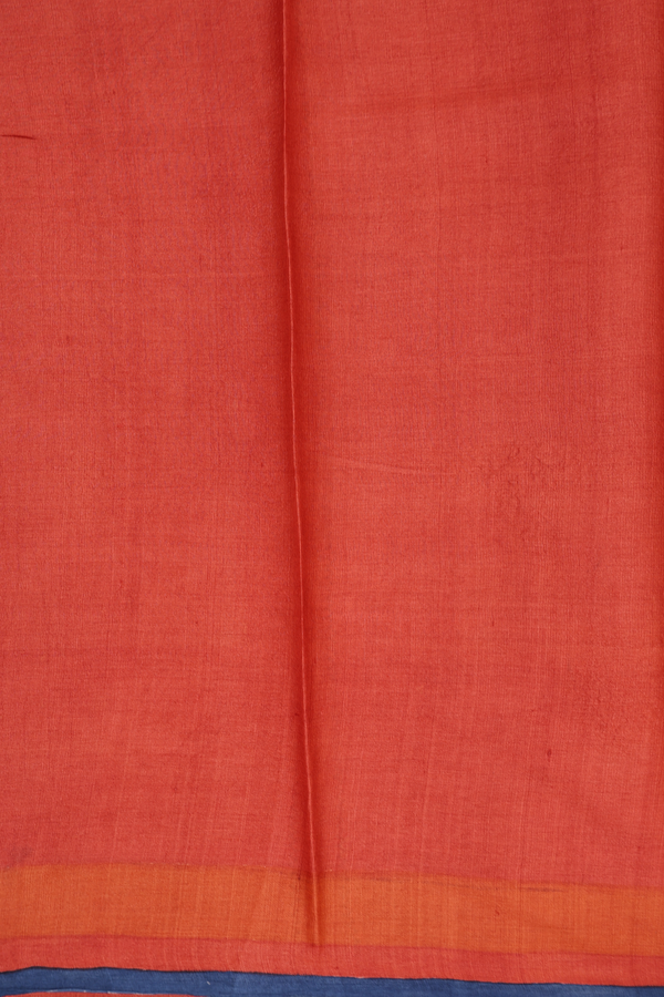 Tussar Silk Saree In Mustard Yellow With Floral Design