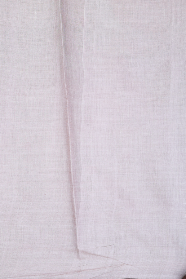 Tussar Silk Saree In Orange With Contrast Border