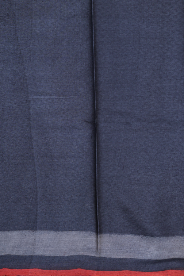 Tussar Silk Saree In Oxford Brown With Printed Design