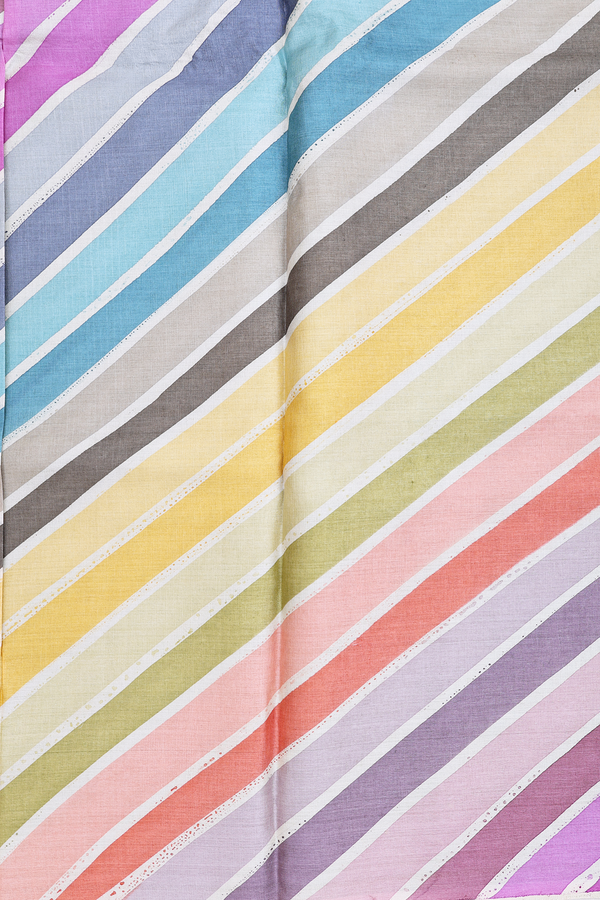 Tussar Silk Saree In Pastel Green With Floral Printed Design