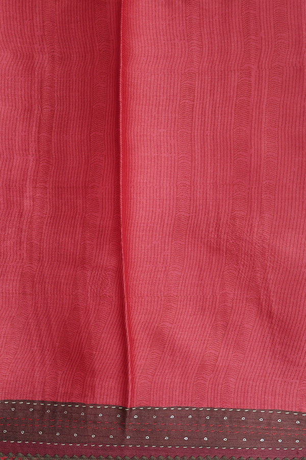 Tussar Silk Saree In Pastel Green With Printed Design