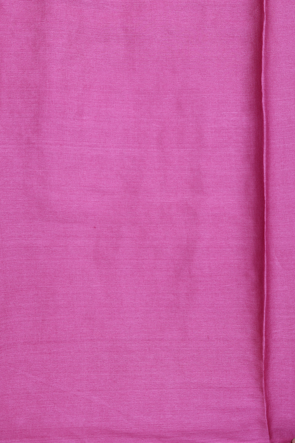 Tussar Silk Saree In Pink With Floral Embroidered Design