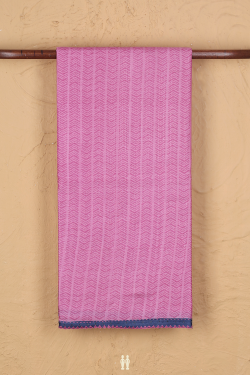 Tussar Silk Saree In Pink With Printed Design