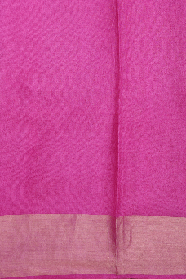 Tussar Silk Saree In Pink With Printed Design