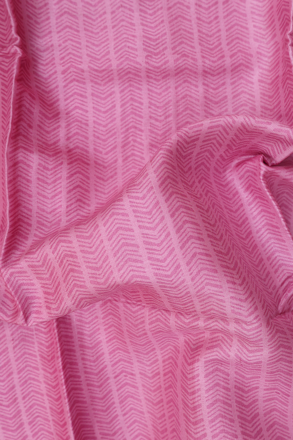 Tussar Silk Saree In Pink With Printed Design