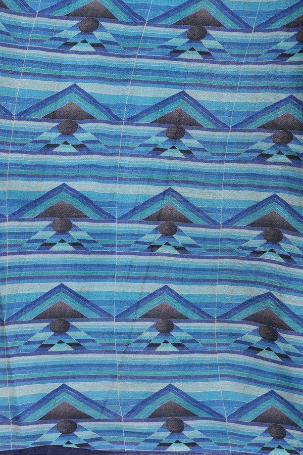 Tussar Silk Saree In Plain Berry Blue With Contrast Border