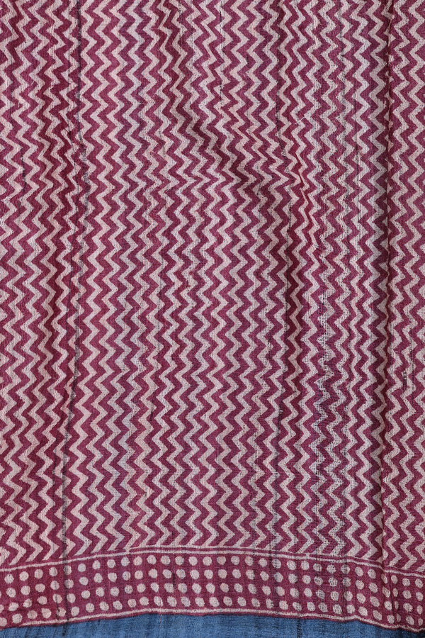 Tussar Silk Saree In Plain Capri Blue With Contrast Border