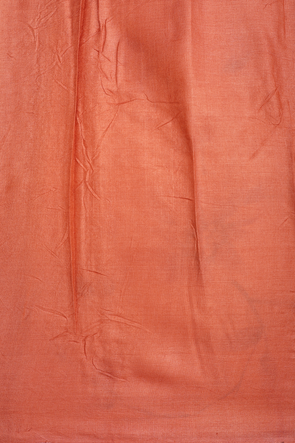 Tussar Silk Saree In Plain White With Floral Design