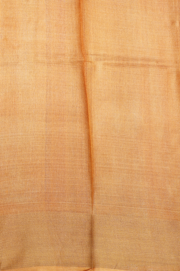 Tussar Silk Saree In Plum Brown With Allover Design
