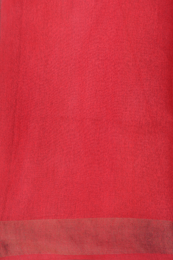 Tussar Silk Saree In Plum Purple With Floral Design