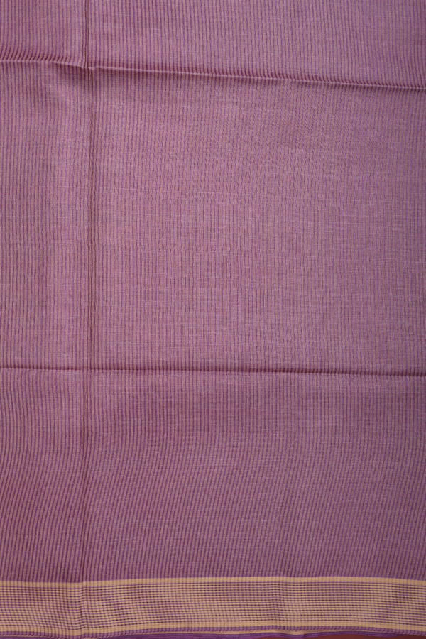 Tussar Silk Saree In Purple With Allover Design