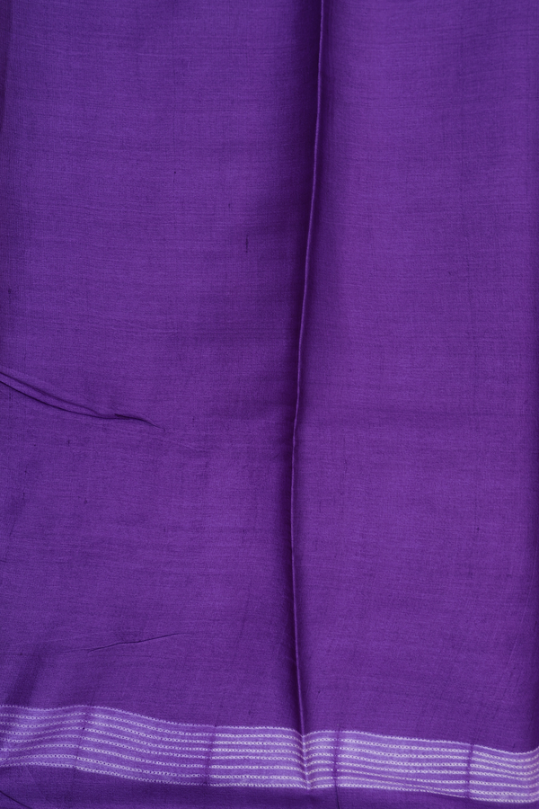 Tussar Silk Saree In Purple With Shibori Design