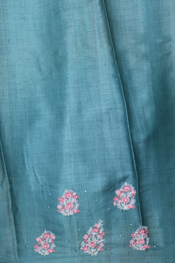 Tussar Silk Saree In Purple With Stripes Design