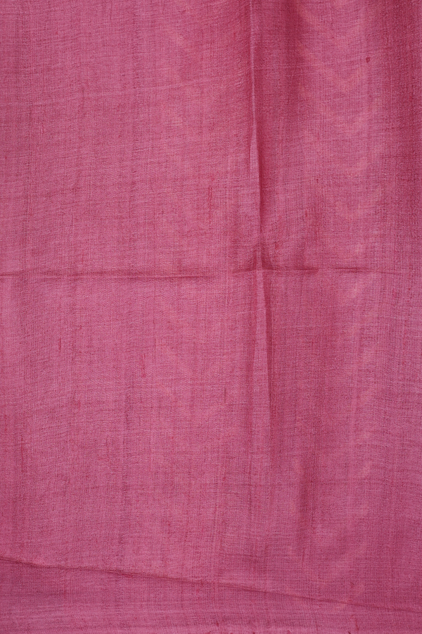 Tussar Silk Saree In Red And Pink With Allover Design