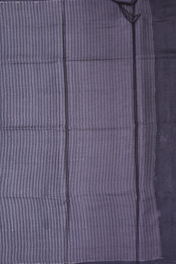 Tussar Silk Saree In Rose Brown With Floral Design