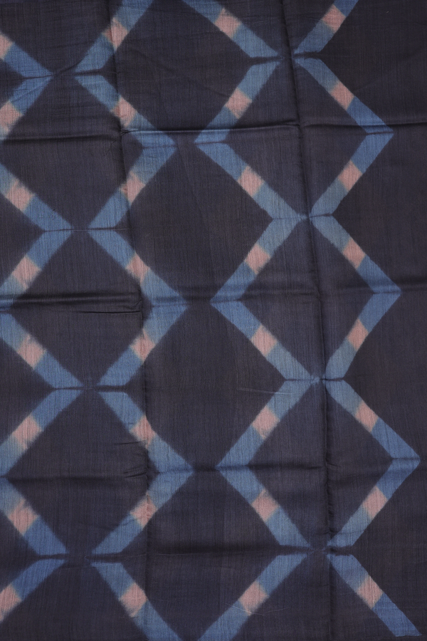 Tussar Silk Saree In Rose Brown With Printed Buttas
