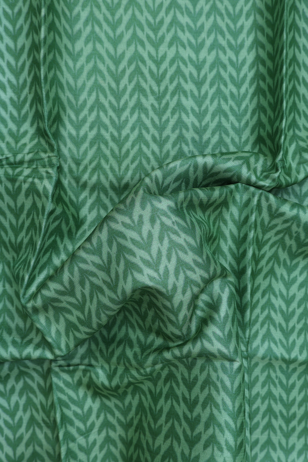 Tussar Silk Saree In Green With Allover Design