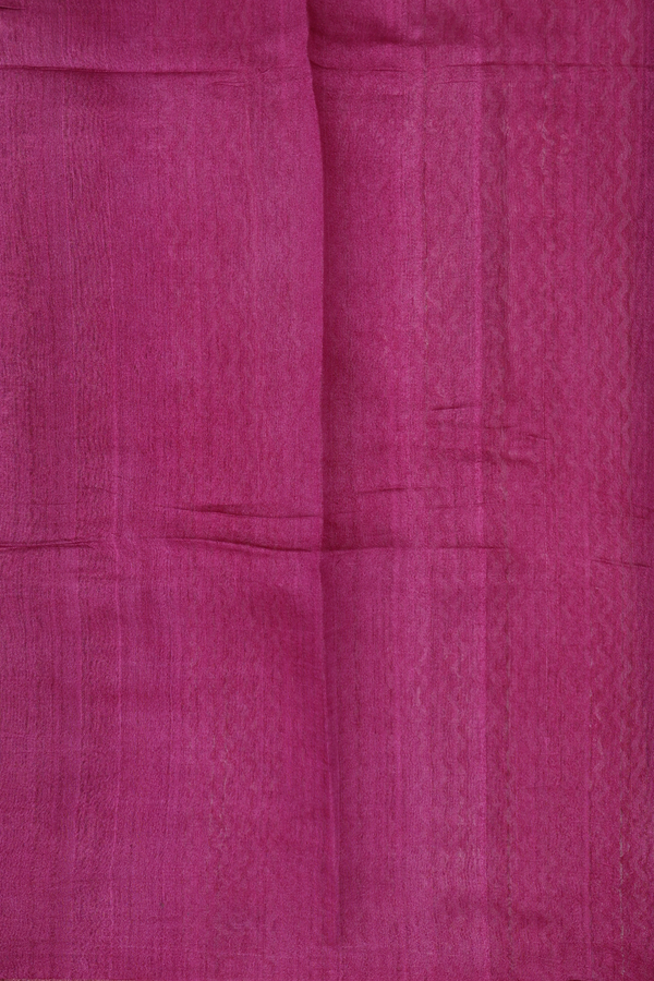 Tussar Silk Saree In Shades Of Pink With Printed Design