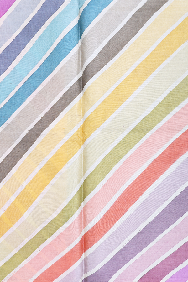 Tussar Silk Saree In Turkish Blue With Floral Printed Design