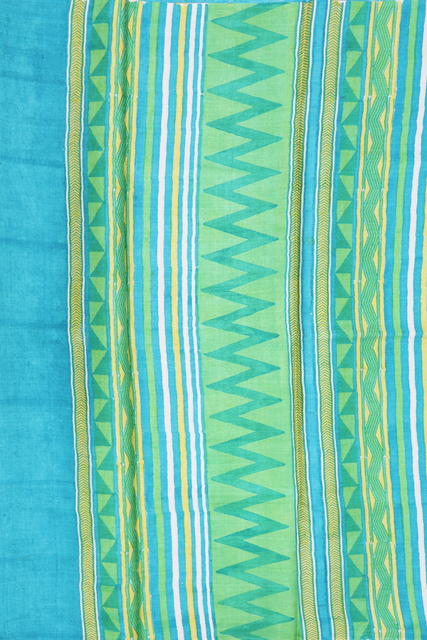 Tussar Silk Saree In Yellow With Printed Design