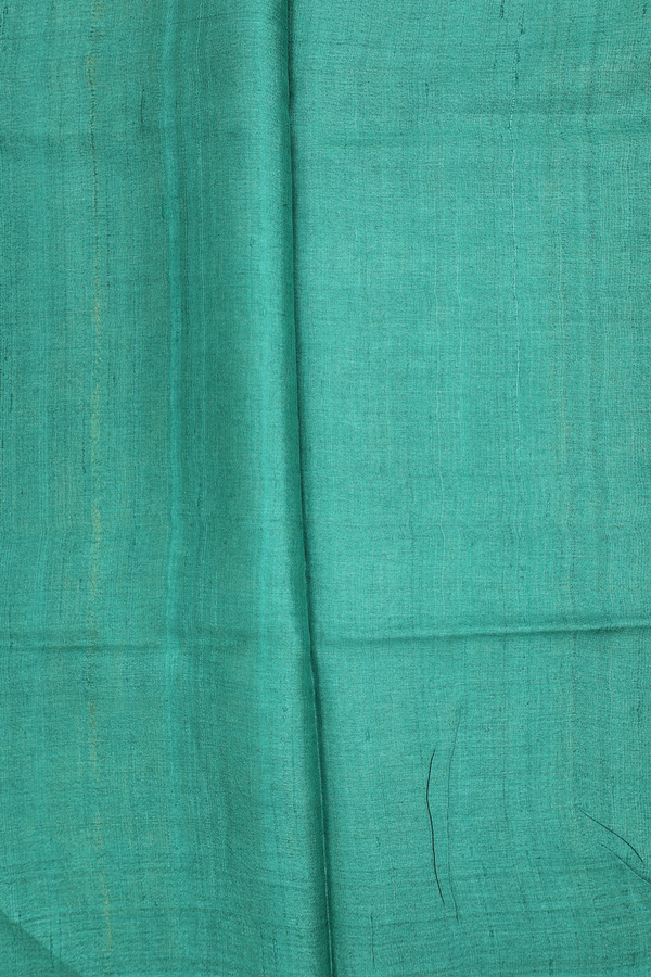 Tussar Silk Saree In Yellow With Printed Design