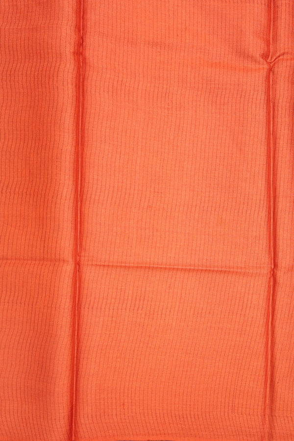 Tussar Silk Saree In Yellow With Printed Design