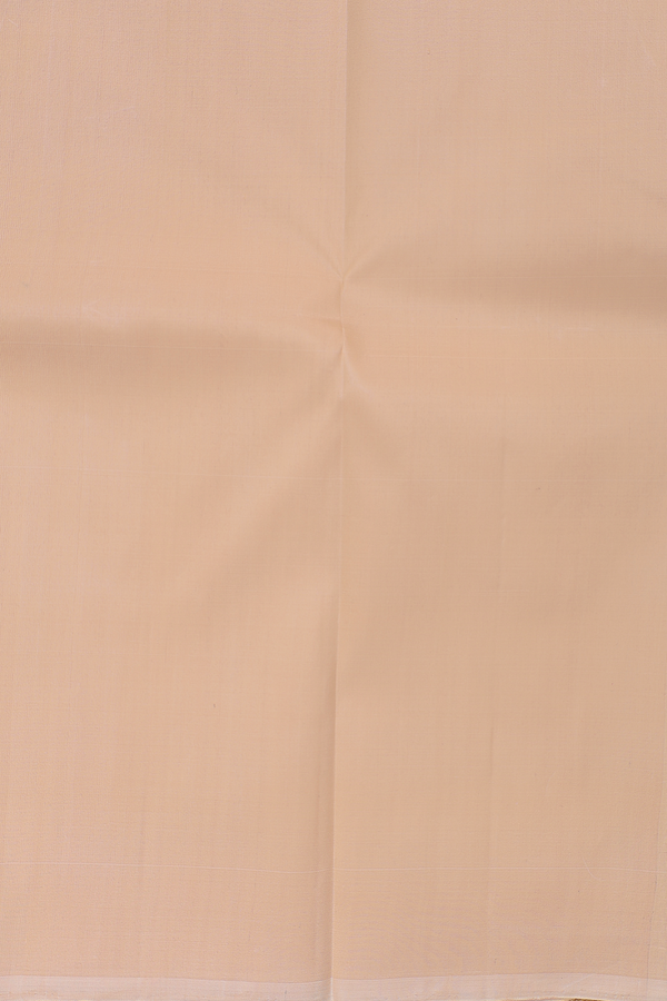 Twill Weave Border Brown Silk Dhoti With Shirt Material