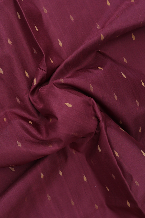 Uppada Silk Saree In Berry Red With Allover Buttas