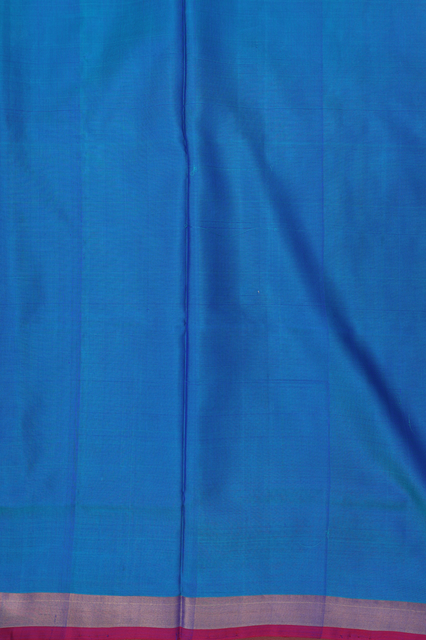 Uppada Silk Saree In Blue With Zari Buttas