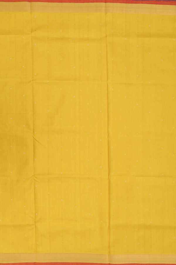 Uppada Silk Saree In Honey Yellow With Zari Buttis
