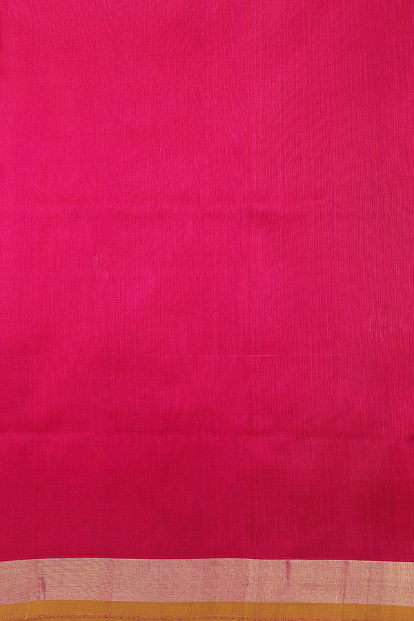 Uppada Silk Saree In Rani Pink With Zari Buttas