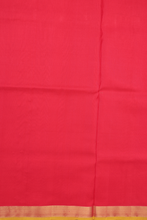 Uppada Silk Saree In Scarlet Red With Paisley Buttas