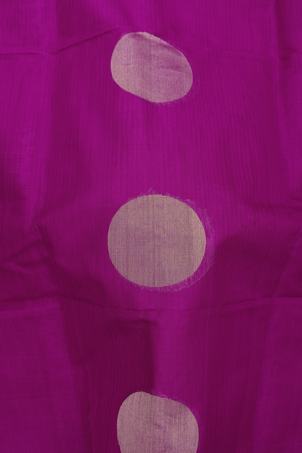 Kora Banarasi Silk Saree In Purple Rose With Circle Motifs