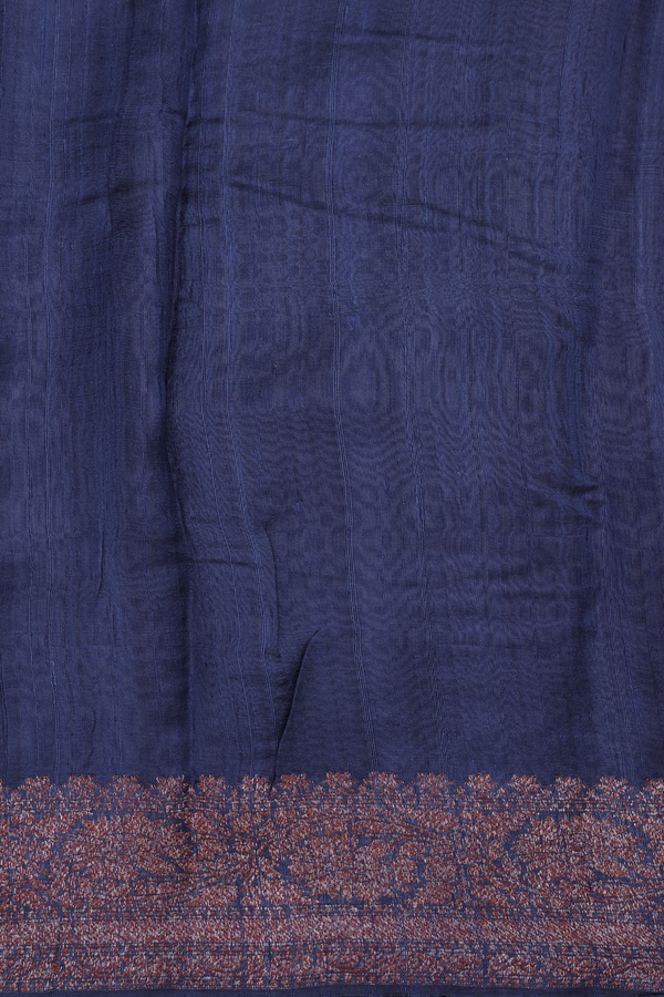Tussar Banarasi Silk Saree In Teal Green With Allover Buttas