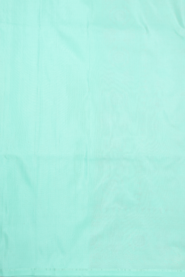 Banarasi Silk Saree In Green With Floral Buttas