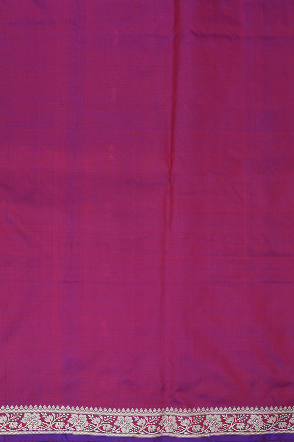 Banarasi Silk Saree In Dual Tone With Threadwork Buttis