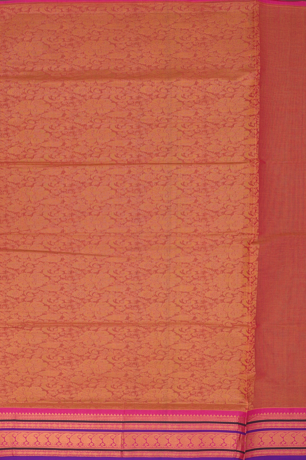 Venkatagiri Cotton Saree In Parrot Green With Paisley Buttas