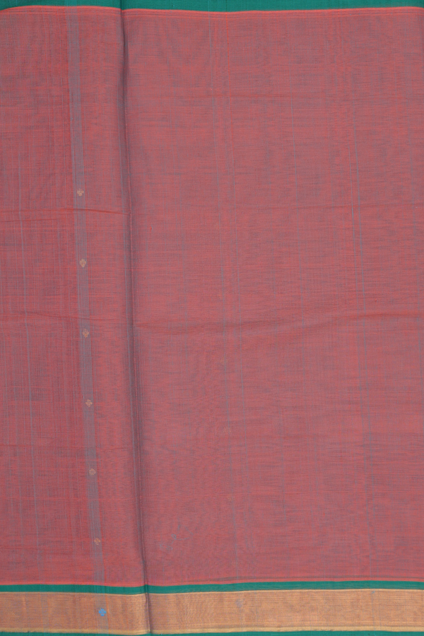 Venkatagiri Cotton Saree In Dual Tone With Zari Buttas