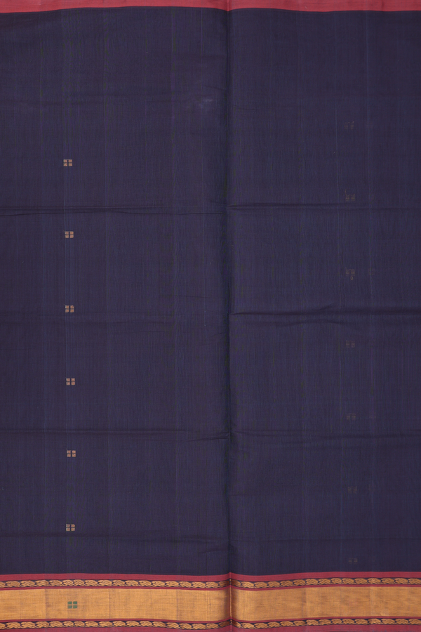 Venkatagiri Cotton Saree In Dual Tone With Zari Buttis