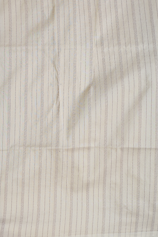 Banarasi Silk Saree In Sage Green With Zari Buttas