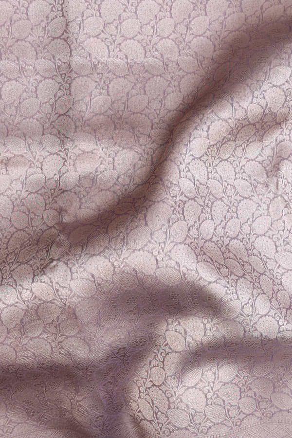 Banarasi Silk Saree In Dusty Grape With Brocade Design